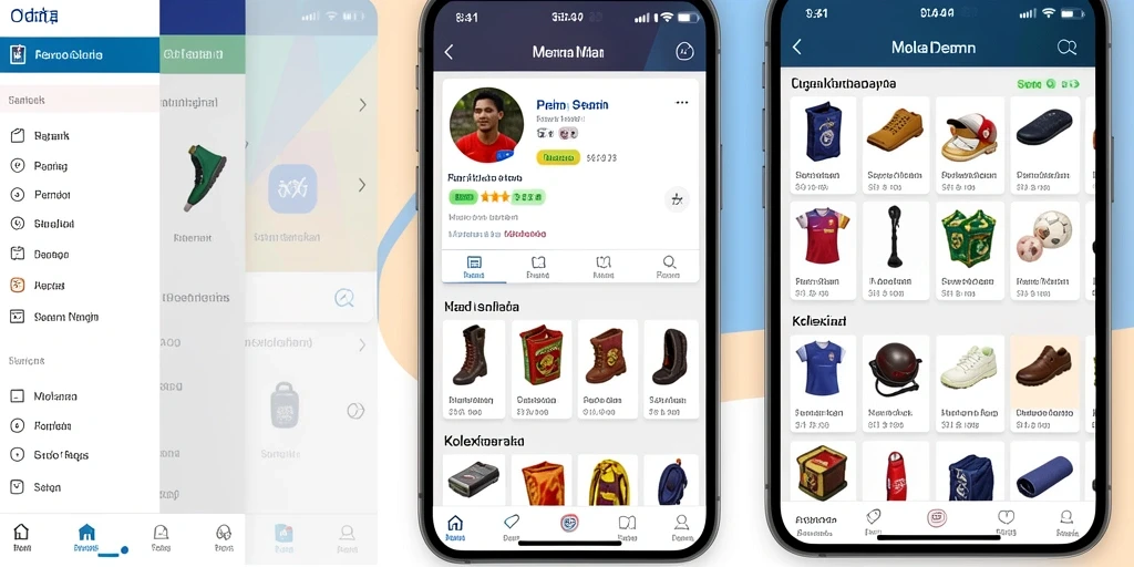 Tampilan menu utama yang menarik dan mudah dinavigasi.